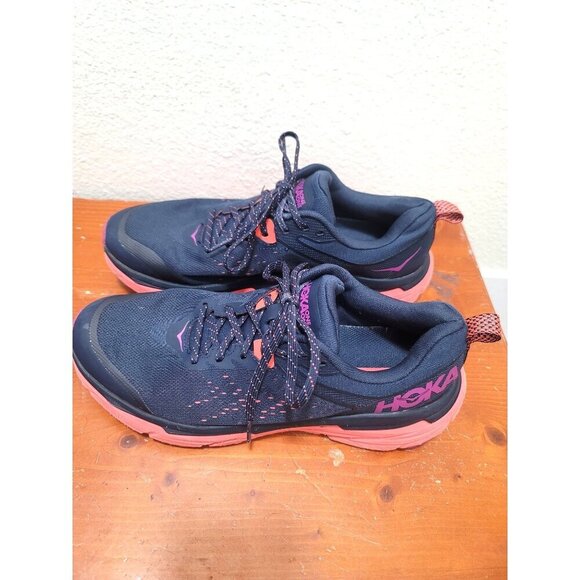 Hoka One One Challenger ATR 6 Women's Navy Trail Running Shoes Size 11B - Picture 3 of 11